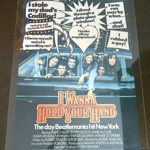 Movie Poster Steven Spielberg Original I Wanna Hold Your Hand Beatlemania Film - Picture 13 of 16